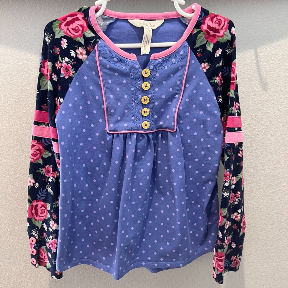 Matilda Jane long‑sleeve top in Size 6, in Good pre‑owned condition.